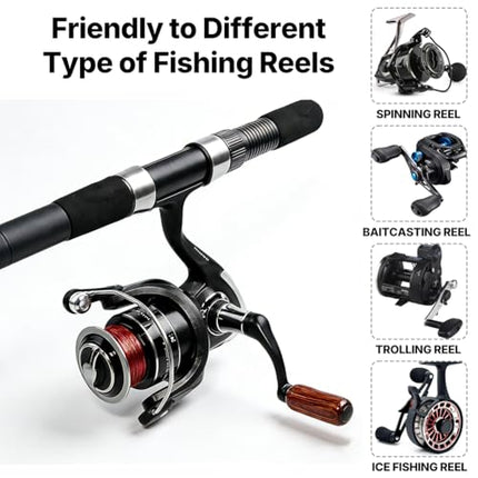 Fishing Line Spooler – Adjustable Fishing Line Winder with No Line Twist – CROCH