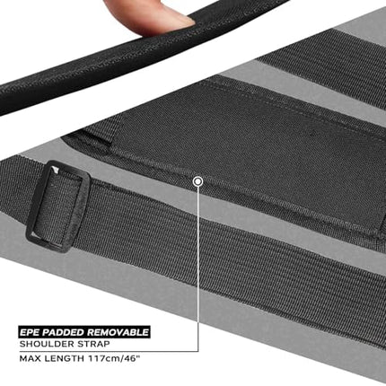CROCH Carp Shoulder Tackle Bag - Padded Sea and Coarse Fishing Bag with Rod Sleeve