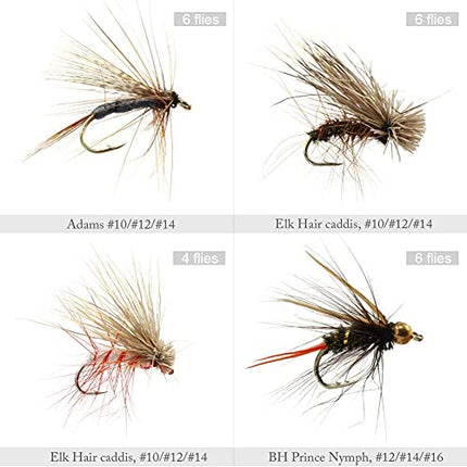 Fly Fishing Dry Flies Wet Flies 60pcs Assortment Kit – CROCH