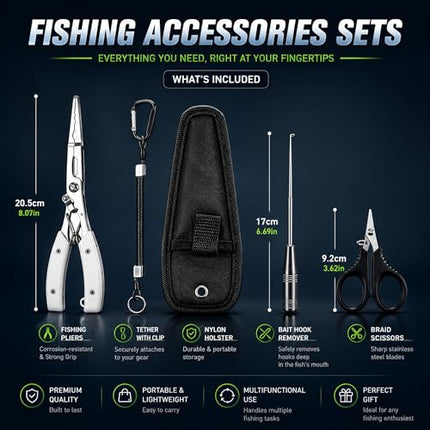 Fishing Pliers Set with Luminous Handle – CROCH