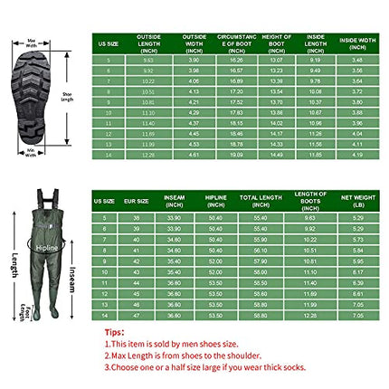 Bootfoot Chest Waders 2-Ply Nylon/PVC Lightweight Fishing & Hunting – CROCH