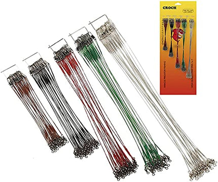 100pcs Fishing Wire Leader Rigging Trace Spinner Wire – CROCH