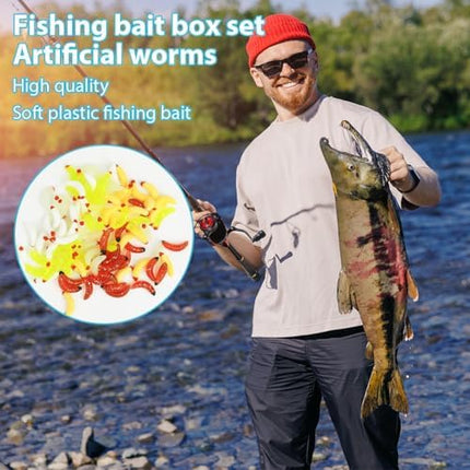 CROCH Soft Grub Worms - Bionic Curl Tail Plastics for Bream Perch and Bass