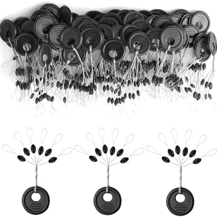 CROCH Bobber Stoppers 600pc - Rubber Float Stops with Beads in S M L