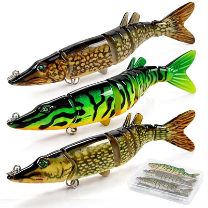 Jointed Swimbait, 8-Segment Lifelike Fishing Lure – CROCH