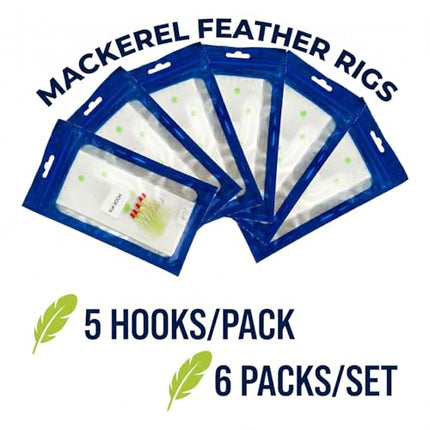 9 Pack Mackerel Feather Rigs – CROCH