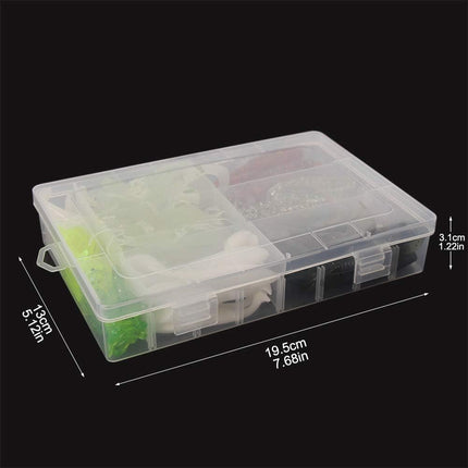 Fishing Grubs Paddle Tail Swimbaits Luminous Shrimp Soft Lures Kit - view 4