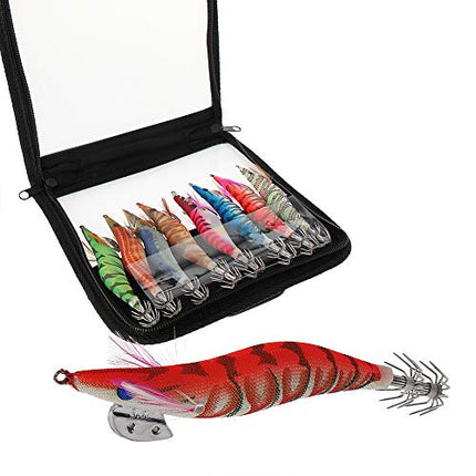 8pcs Squid Jig Hard Fishing Lures Artificial Spinner Lures Kit Jig Hook – CROCH