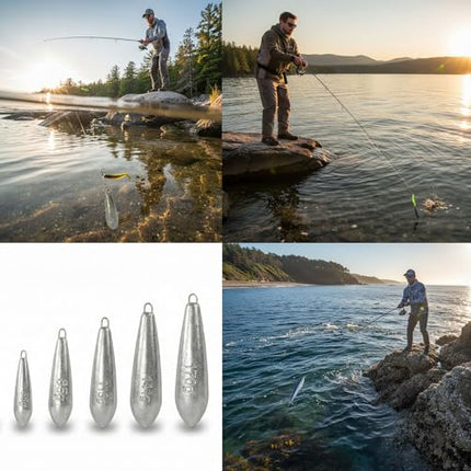 Fishing Weights Carp Bait - Raindrop Streamlined Design – CROCH