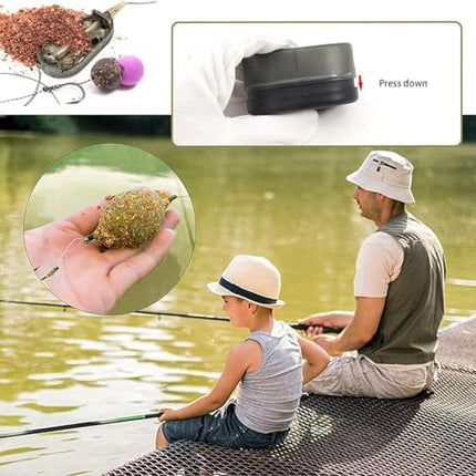 CROCH Method Feeders with Inline Weights - Carp Feeder Set for Groundbait and Pellet