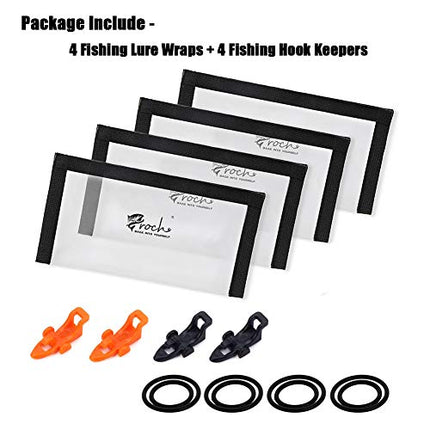 Fishing Lure Wraps 4-Pack Clear PVC Lure Covers 22x11.5cm – CROCH