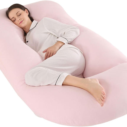 Pregnancy Pillow, Maternity Full Body Pillow for Back, Legs and Belly Support, J Shaped Full Body Pillow for Pregnant Women and Side Sleepers with Removable Cover (Velvet, Grey)