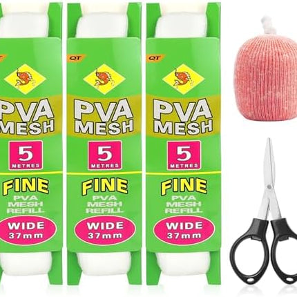CROCH PVA Mesh Refill 5m with Scissors - Dissolving Mesh in 25mm and 37mm