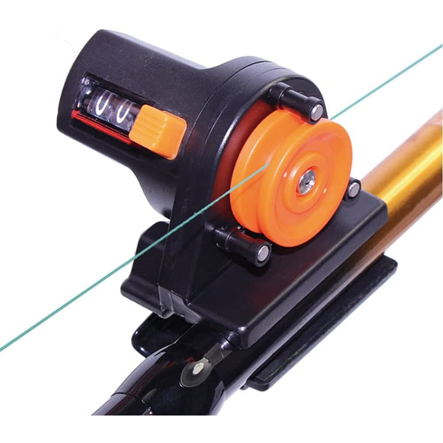 CROCH Fishing Line Counter, 0-999M Fishing Line Length Depth Gauge Counter for Fishing Rod