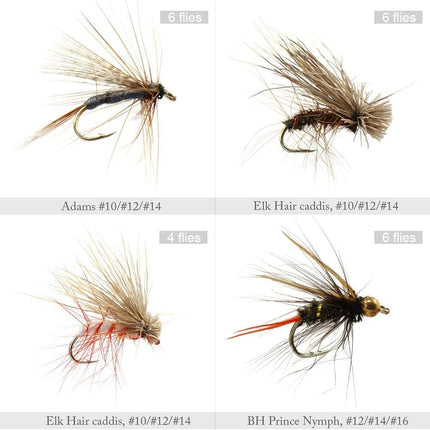 Fly Fishing Dry Flies Wet Flies 60pcs Assortment Kit - view 4