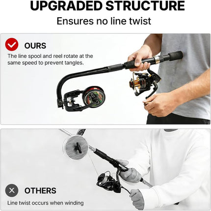 Fishing Line Spooler – Adjustable Fishing Line Winder with No Line Twist - view 6