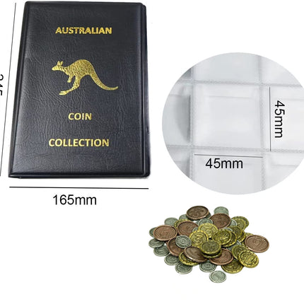 240 Pockets (4.5x4.5cm) Coin Collection Book Supplie, Coin Collection Holder Album for Collectors