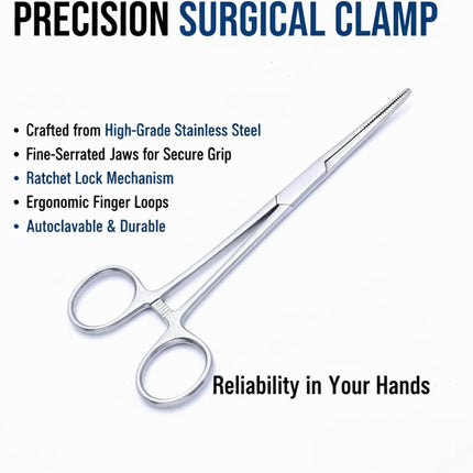 Fishing Forceps Dog Hemostat Forceps Scissors Ear Hairs Tools Locking - view 3