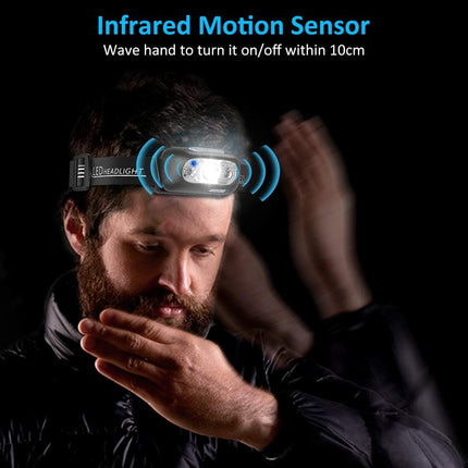 CROCH Rechargeable Head Torch 250lm - Motion Sensor Headlamp for Night Fishing - view 4