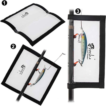 Fishing Lure Wraps 4-Pack Clear PVC Lure Covers 22x11.5cm - view 3
