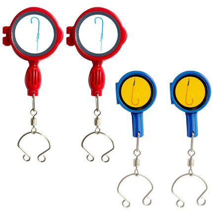 CROCH Fishing Knot Tying & Hook Fixing Kit 4pcs — Fishing Accessories for Tying Line to Hooks, Fishing Tackle for Sea, Carp & Fly Fishing, Cover Hook on Fishing Rod (DJQ01)