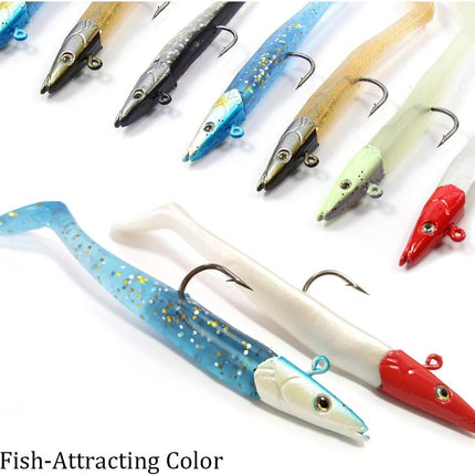 Jig Head Soft Plastic Fishing Lures with Hook Sinking Swimbaits - view 7