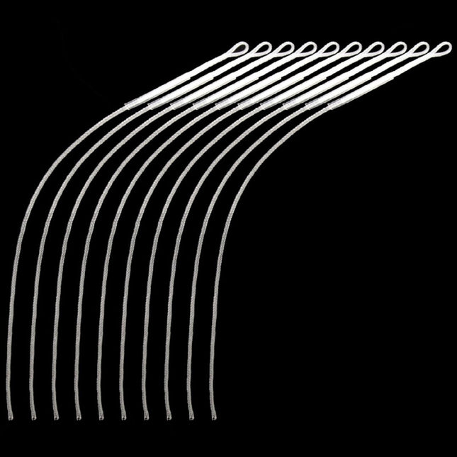 CROCH Fly Line Loop Connectors 10pc - 30lb Braided Loops for Fly Line to Leader - view 1