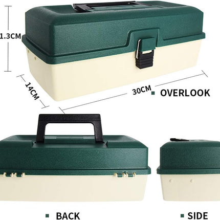Fishing 2-Tray Tackle Box Plastic Box Plastic Storage Organizer Box - view 5