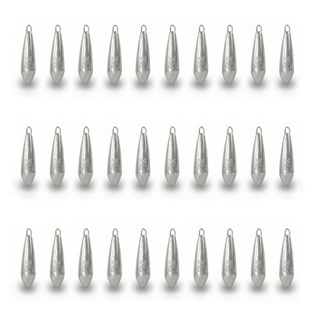 CROCH Fishing Weights Carp Bait - Raindrop Streamlined Design, Corrosion-Resistant & Anti-Snag, Low-Splash Noiseless for Freshwater and Saltwater (28g)
