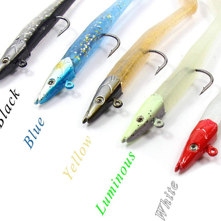Jig Head Soft Plastic Fishing Lures with Hook Sinking Swimbaits - view 3