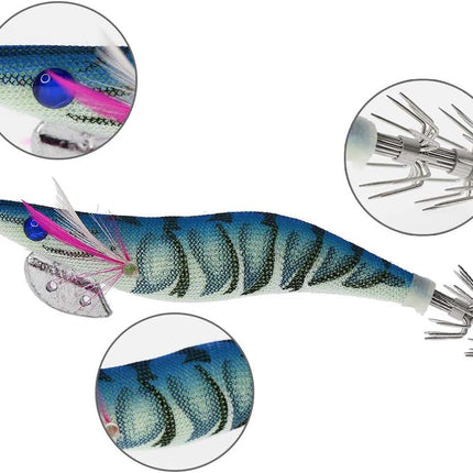 8pcs Squid Jig Hard Fishing Lures Artificial Spinner Lures Kit Jig Hook - view 2