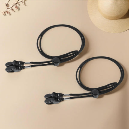 CROCH Hat Strap Clips 4pc - Adjustable Anti Loss Retainers for Caps and Wide Brim Hats - view 3