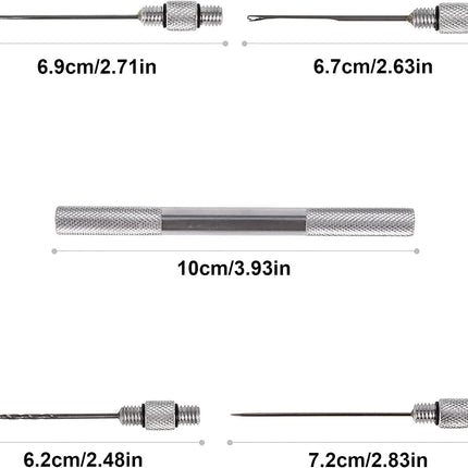 CROCH Baiting Needle 4 in 1 - Stainless Carp Bait Tool with Interchangeable Heads - view 2