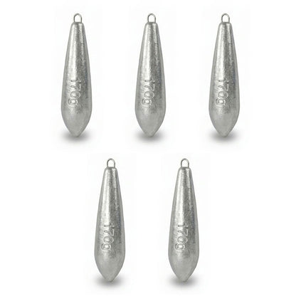 CROCH Fishing Weights Carp Bait - Raindrop Streamlined Design, Corrosion-Resistant & Anti-Snag, Low-Splash Noiseless for Freshwater and Saltwater (170g)