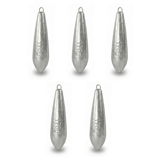 CROCH Fishing Weights Carp Bait - Raindrop Streamlined Design, Corrosion-Resistant & Anti-Snag, Low-Splash Noiseless for Freshwater and Saltwater (170g)