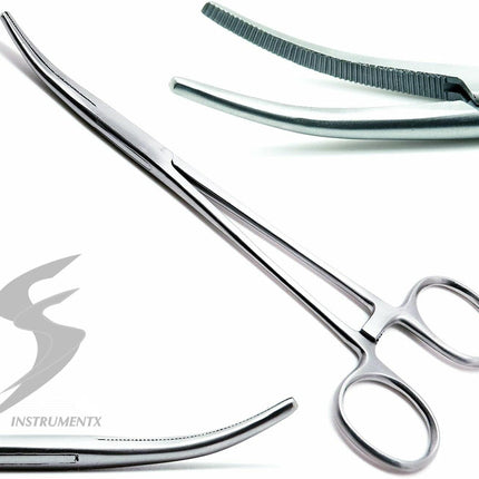 CROCH Curved Fishing Forceps - Stainless Locking Hemostat for Hook Removal - view 1