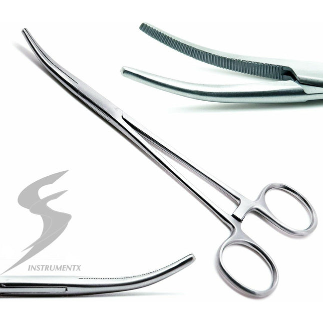 CROCH Curved Fishing Forceps - Stainless Locking Hemostat for Hook Removal - view 1