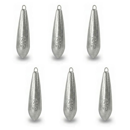 CROCH Fishing Weights Carp Bait - Raindrop Streamlined Design, Corrosion-Resistant & Anti-Snag, Low-Splash Noiseless for Freshwater and Saltwater (141g)