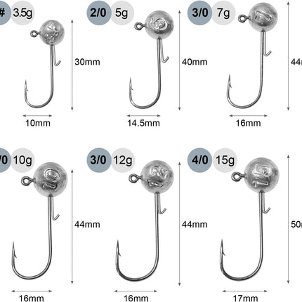 Fishing Jig Heads Hooks Kit - view 3