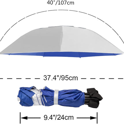 CROCH Folding Umbrella Hat - Adjustable Sun and Rain Cap for Fishing and Outdoors - view 4