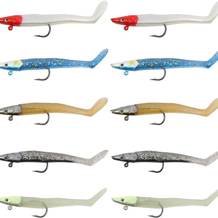 Jig Head Soft Plastic Fishing Lures with Hook Sinking Swimbaits - view 8