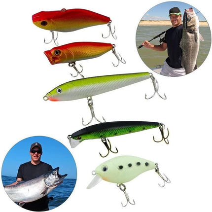 CROCH 120pc Fishing Lure Set - Spinners Spoons Soft Baits Hooks and Terminal Tackle - view 2
