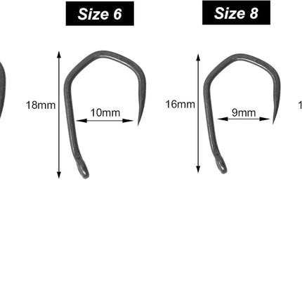 CROCH PTFE Coated Wide Gape Hooks - PTFE Coated Carp Hooks with Beaked Point - view 4