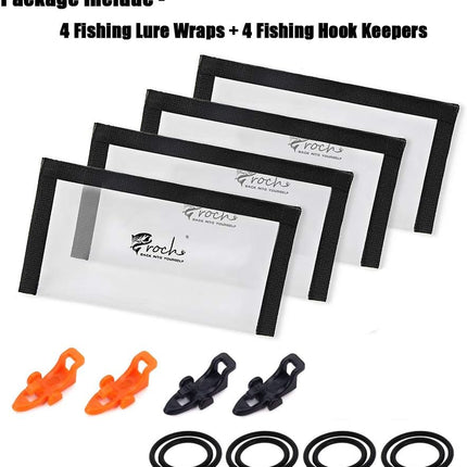 Fishing Lure Wraps 4-Pack Clear PVC Lure Covers 22x11.5cm - view 4