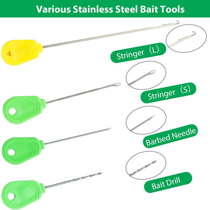 CROCH Baiting Needle Set 6 in 1 - Carp Rig Tools with Boilie Drill and Stringer Needle - view 4