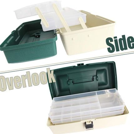 Fishing 2-Tray Tackle Box Plastic Box Plastic Storage Organizer Box - view 2