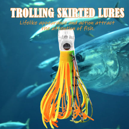 Saltwater Trolling Lures Set of 5pcs 9 inch/23cm Fishing trolling Skirt - view 6