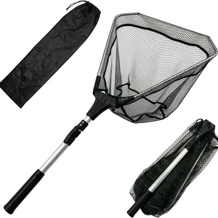 Foldable Fishing Landing Net with Telescopic Handle - CROCH fishing tackle Australia