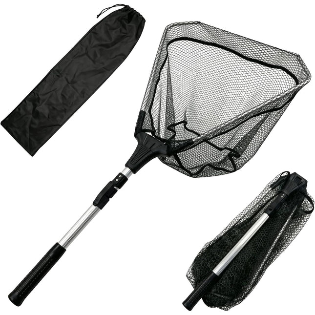 Foldable Fishing Landing Net with Telescopic Handle - CROCH fishing tackle Australia