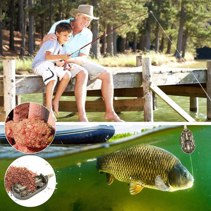CROCH Method Feeders with Inline Weights - Carp Feeder Set for Groundbait and Pellet - view 5